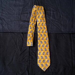 Robert Talbott Yellow and Blue Silk Tie